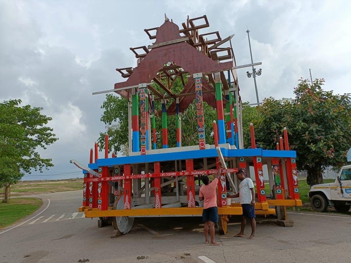 प्रभु जगन्नाथ की रथ यात्रा के लिए तैयारी जाेरों पर