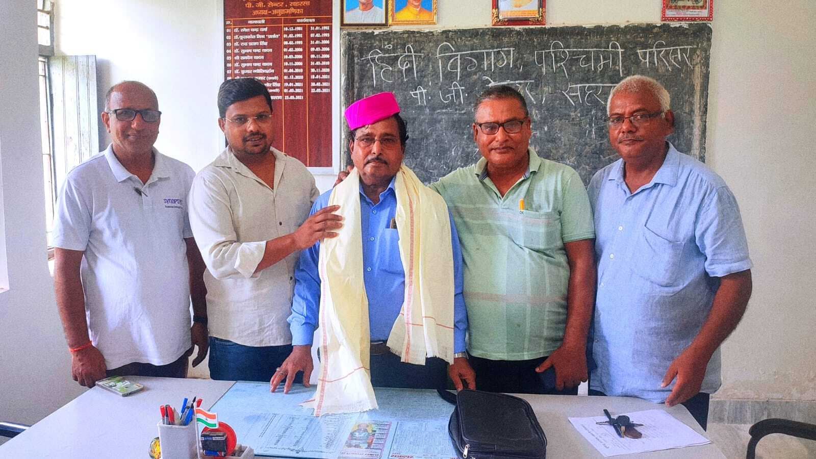 डॉ लाला प्रवीण ने हिंदी विभागाध्यक्ष के रूप में पीजी सेंटर में लिया योगदान