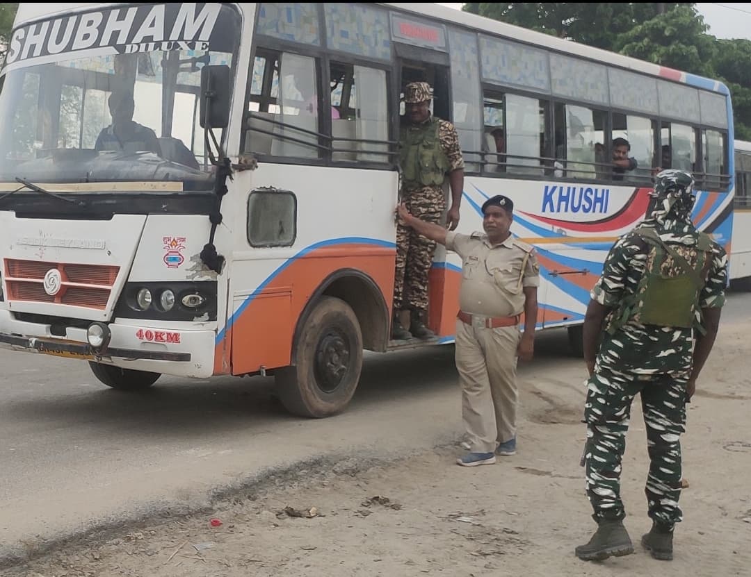 उपचुनाव को लेकर वाहनों की सघन तलाशी