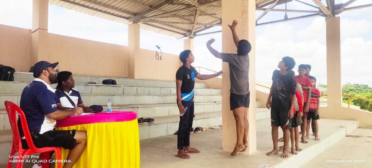 ट्रायल में संताल परगना के 100 से अधिक खिलाड़ियों ने दिखायी प्रतिभा