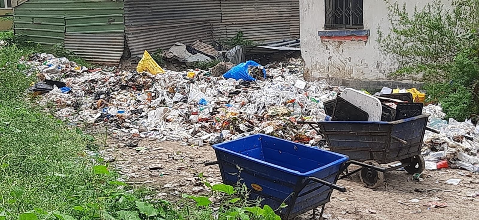 जीएमसीएच में फिर कचरा डंपिंग शुरू