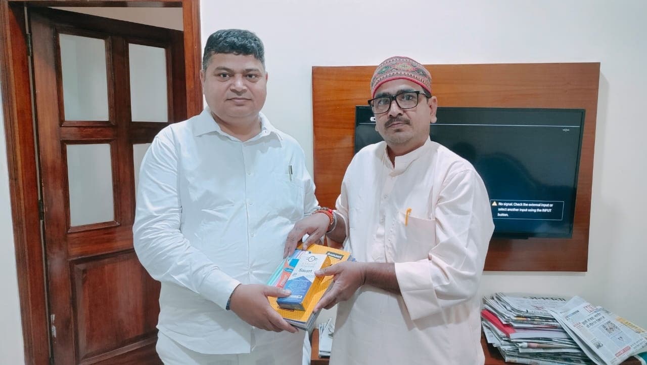 केंद्रीय जल शक्ति राज्य मंत्री को किया सम्मानित