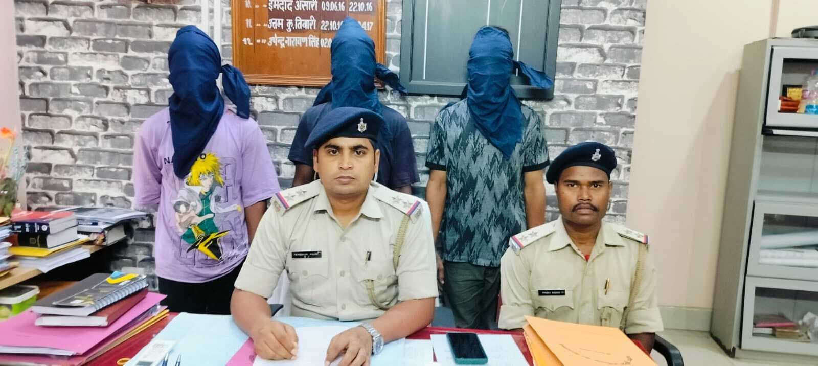 बिरसानगर  पुलिस ने तीन चोर को भेजा जेल