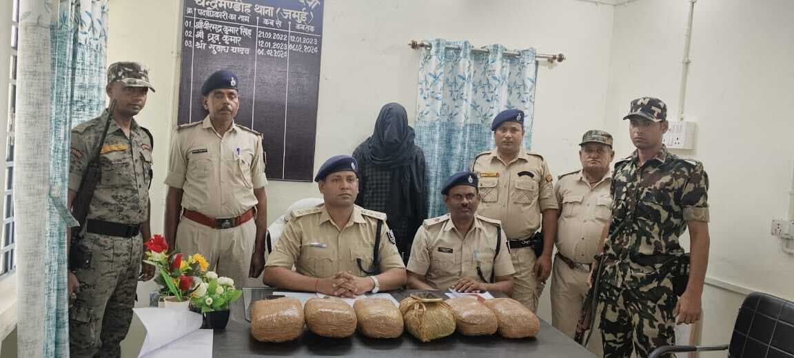 6.390 किलो गांजे के साथ तस्कर गिरफ्तार