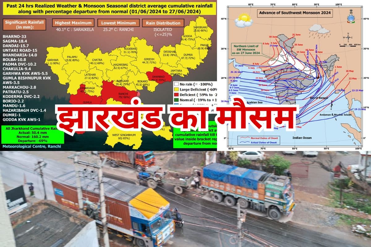 Kal Ka Mausam: झारखंड से क्यों रूठा है मानसून? कहां हुई बारिश, जानें कैसा रहेगा कल का मौसम