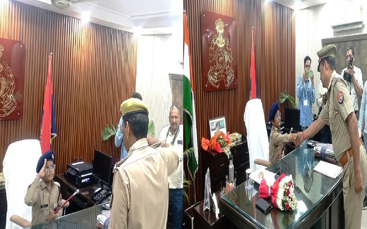 PHOTOS: बिहार का कैंसर पीड़ित मासूम जब वाराणसी का ADG बना, खाकी वर्दी पहनकर एक्शन में दिखा प्रभात