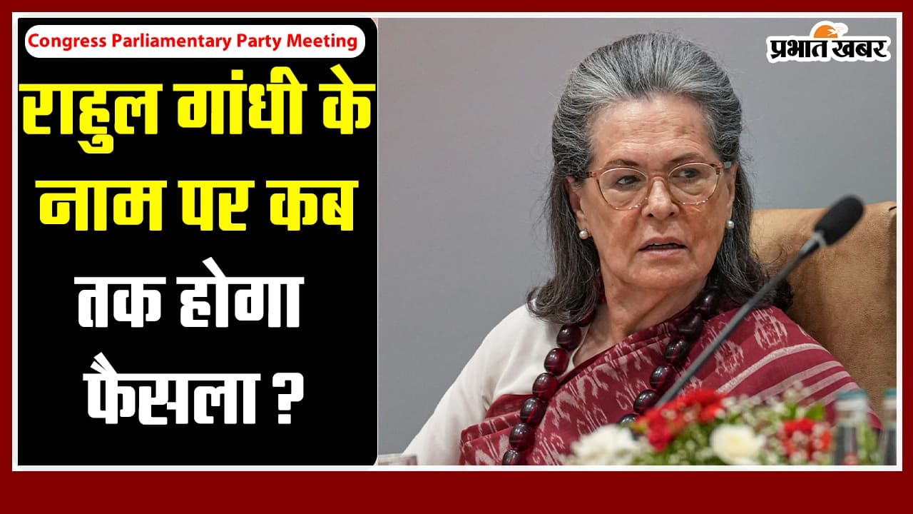 सोनिया गांधी को कांग्रेस संसदीय दल का नेता चुना गया, राहुल गांधी कब लेंगे फैसला?