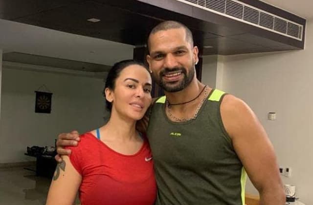 Shikhar Dhawan and Ayesha Mukherjee