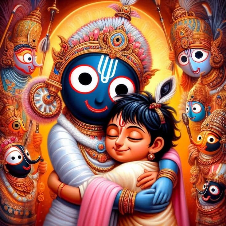 Baby with Jagannath
