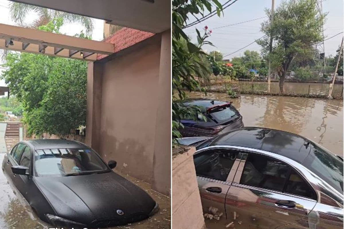 Gurugram Heavy Rainfall: गुरुग्राम में बारिश के बाद हुआ जलभराव, पानी में डूबती गाड़ी का वीडियो वायरल
