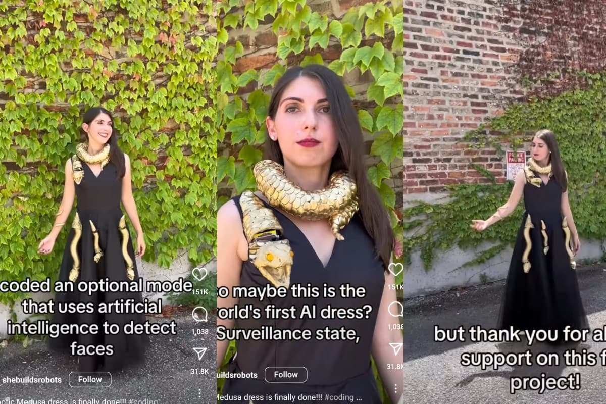 Google first AI Dress: दुनिया का पहला AI ड्रेस देखा क्या? सामने से गुजरने वालों के फेस ऐसे होता डिटेक्ट