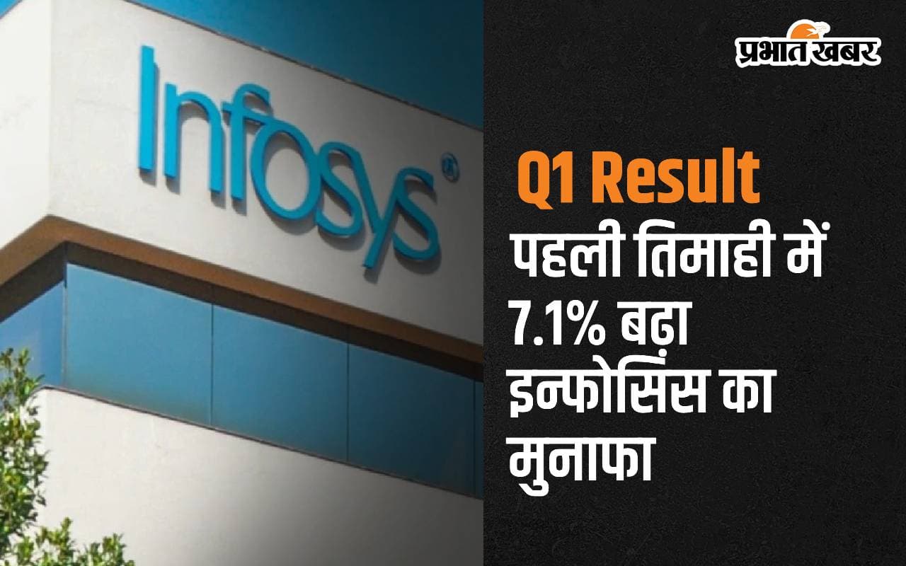 Infosys Q1 Result: पहली तिमाही में 7.1% बढ़ा इन्फोसिस का मुनाफा, कंपनी ने वृद्धि अनुमान को बढ़ाया