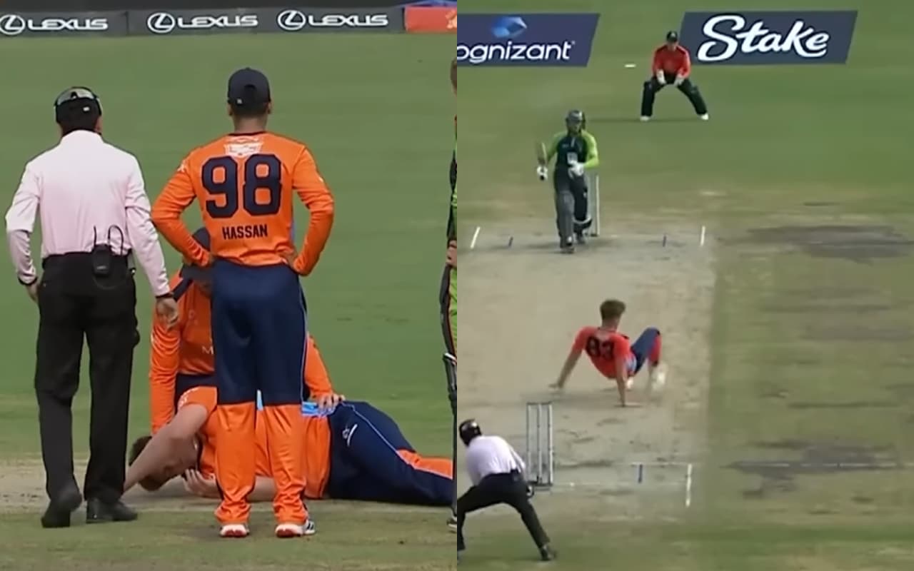 Major League Cricket: गेंदबाज के सिर पर लगी गेंद, लहुलुहान होकर मैदान पर गिर पड़ा खिलाड़ी, Video