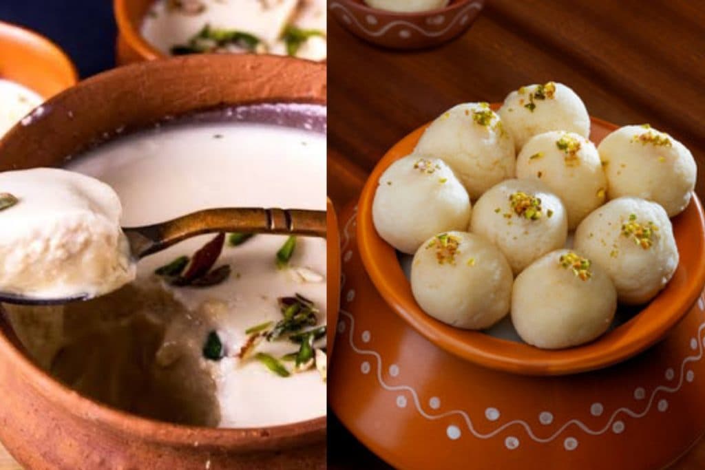 Misti Doi and Rosogulla