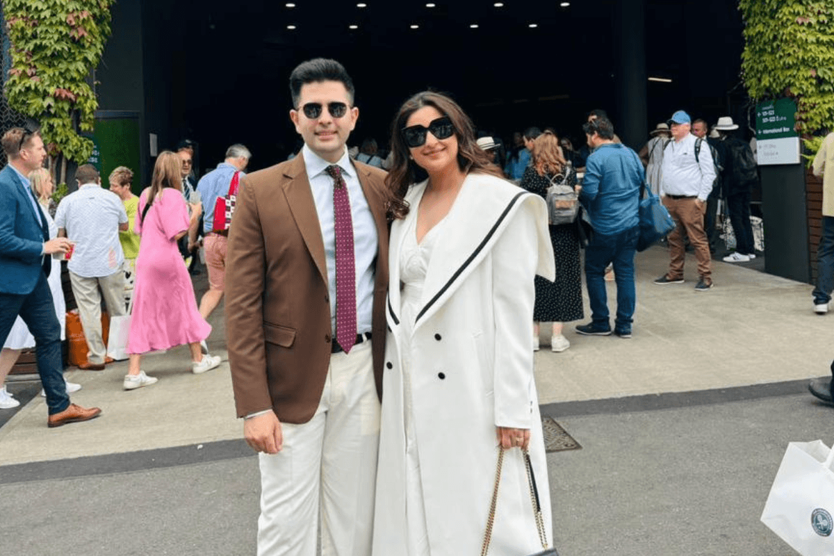 परिणीति चोपड़ा ने पति राघव चड्ढा संग देखी विंबलडन फाइनल