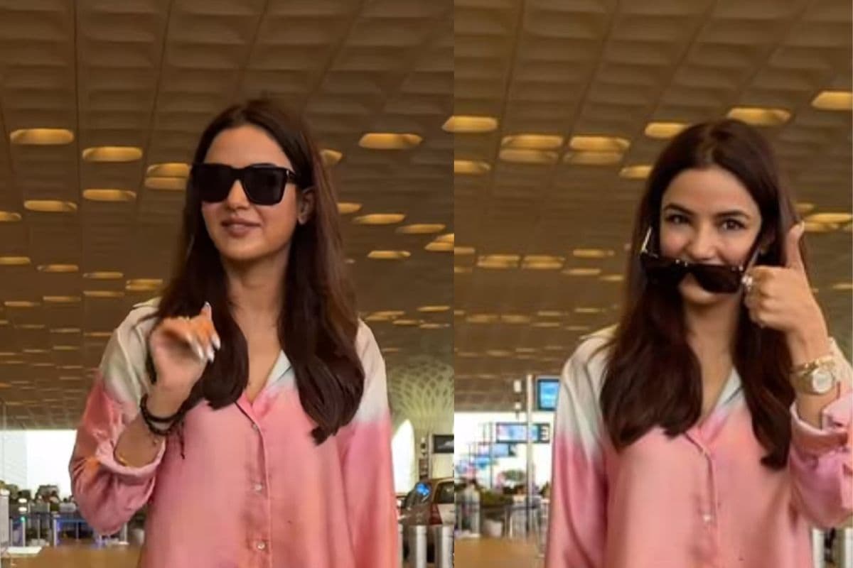 Jasmin Bhasin ने कॉर्निया डैमेज के बाद पहली बार दिया पब्लिक अपीयरेंस, देखें VIDEO