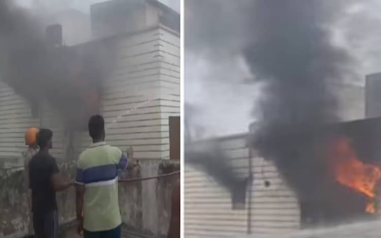 Patna News: पटना के बोरिंग रोड में लगी भीषण आग, बिल्डर की मौत