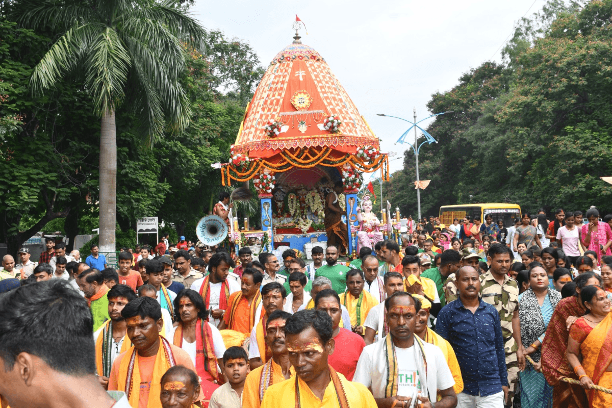 भगवान जगन्नाथ के जयकारे से गूंज उठा बोकारो, बहुरा यात्रा के साथ मौसीबाड़ी से लौटे प्रभु, भक्तों ने खींचा रथ