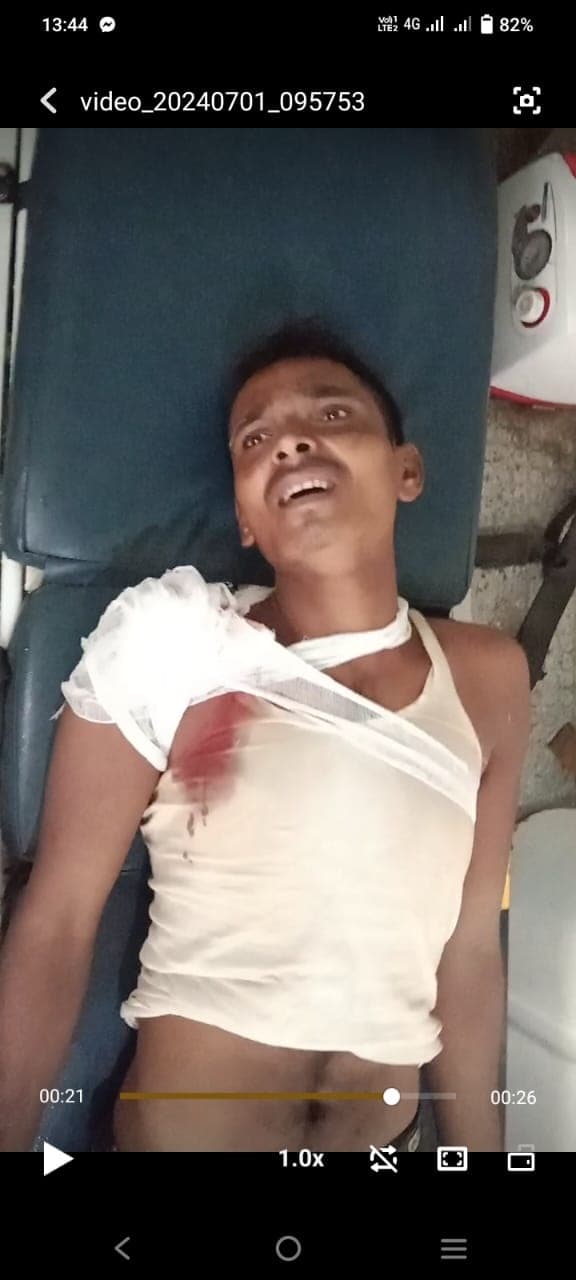 हसनपुर में ईंट लेकर जा रहे ट्रैक्टर चालक को मारी गोली