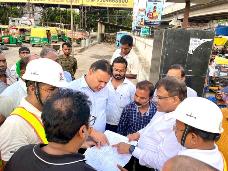 नगर आयुक्त ने राजेंद्र नगर स्टेशन का किया निरीक्षण