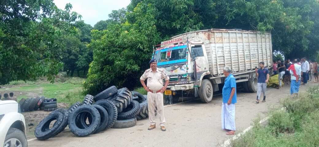 हाजीपुर से टायर लदा चोरी गया ट्रक फतुहा से बरामद