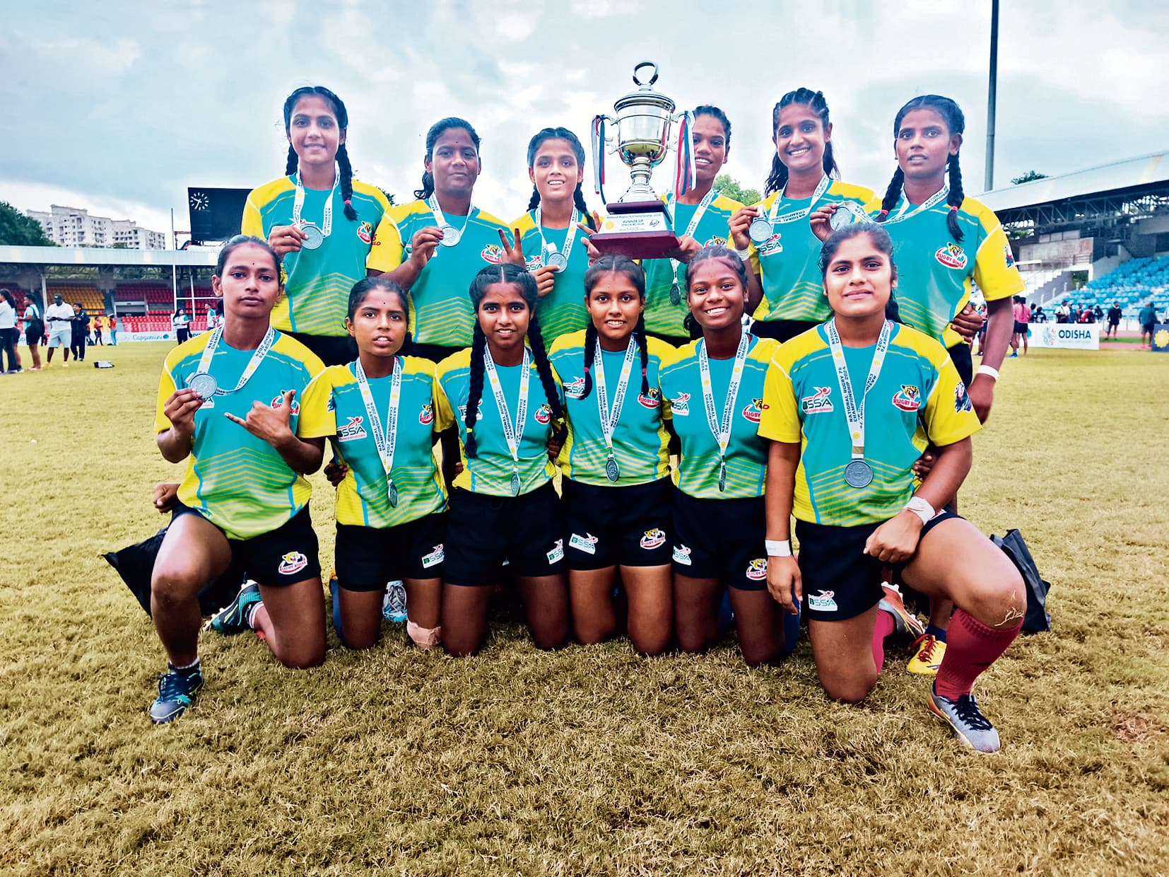 सीनियर रग्बी प्रतियोगिता में बिहार ने जीता रजत पदक