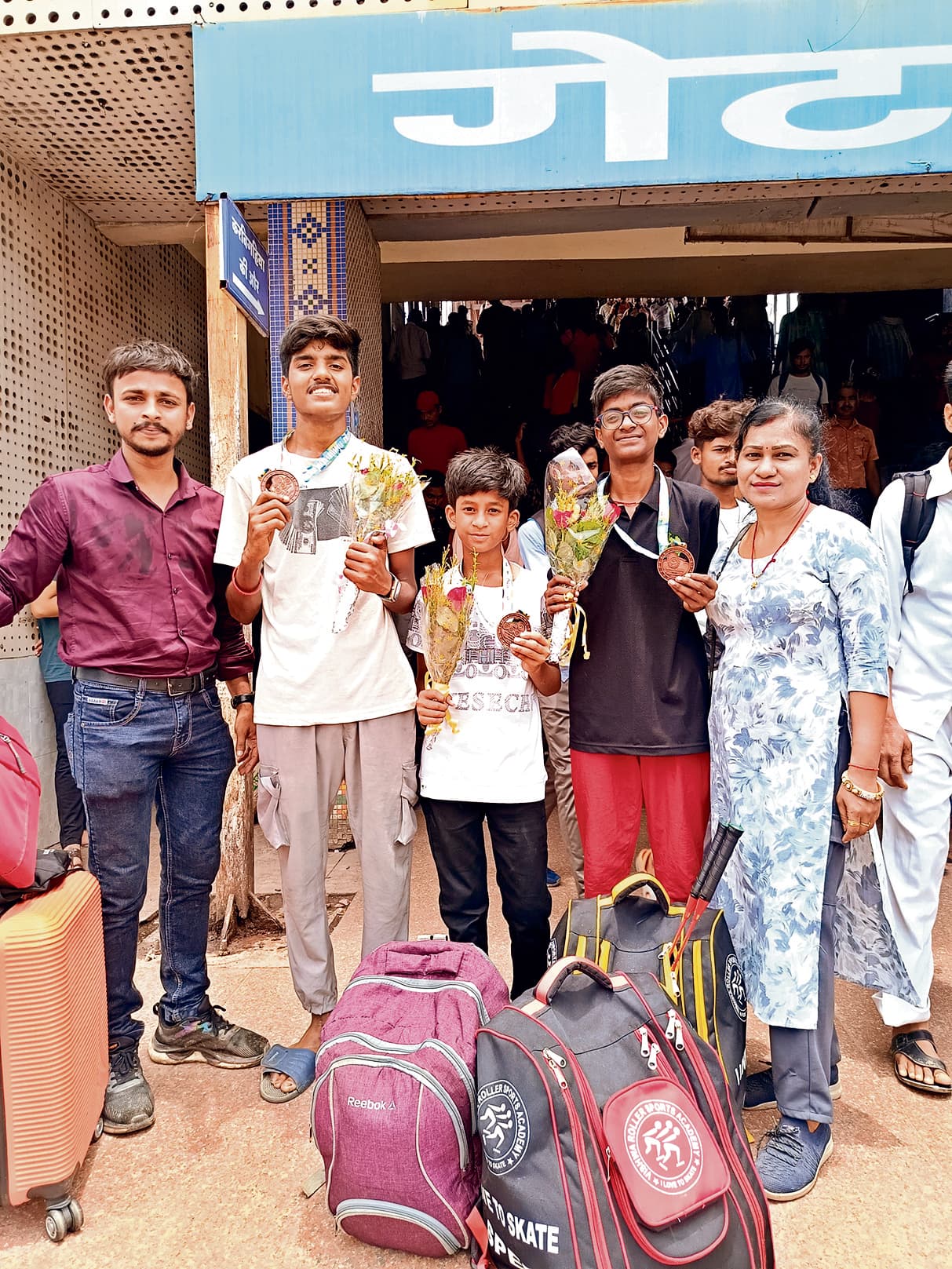 नेशनल रैंकिंग ओपेन इनलाइन फ्री स्टाइल स्केटिंग में बिहार को मिले चार पदक