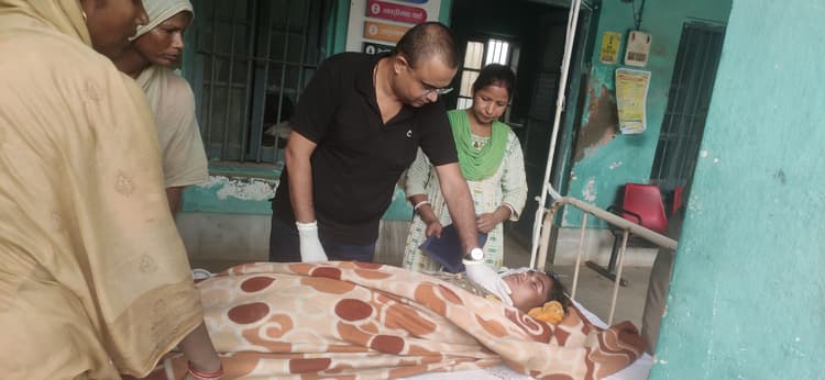 वज्रपात से महिला गंभीर, पूर्णिया रेफर