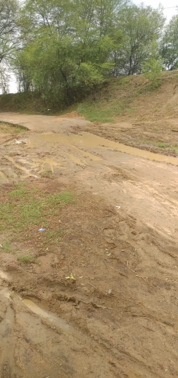 सरसा गांव जाने वाली सड़क जर्जर