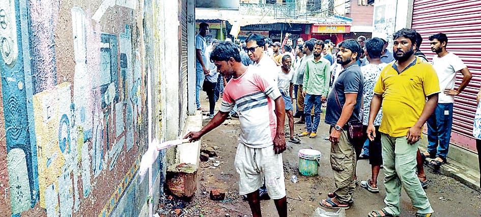 उखड़ा बाजार में पंचायत का सर्वे शुरू