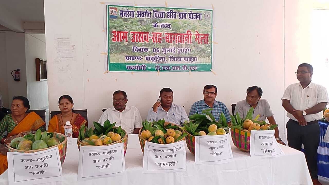 पाकुड़िया में आम महोत्सव का किया गया आयोजन