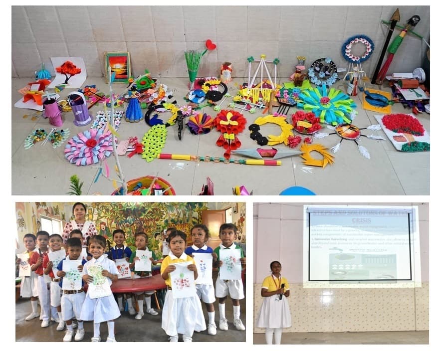 पेंटिंग में प्रभा सोरेन को प्रथम, उत्कर्ष राज को मिला द्वितीय स्थान