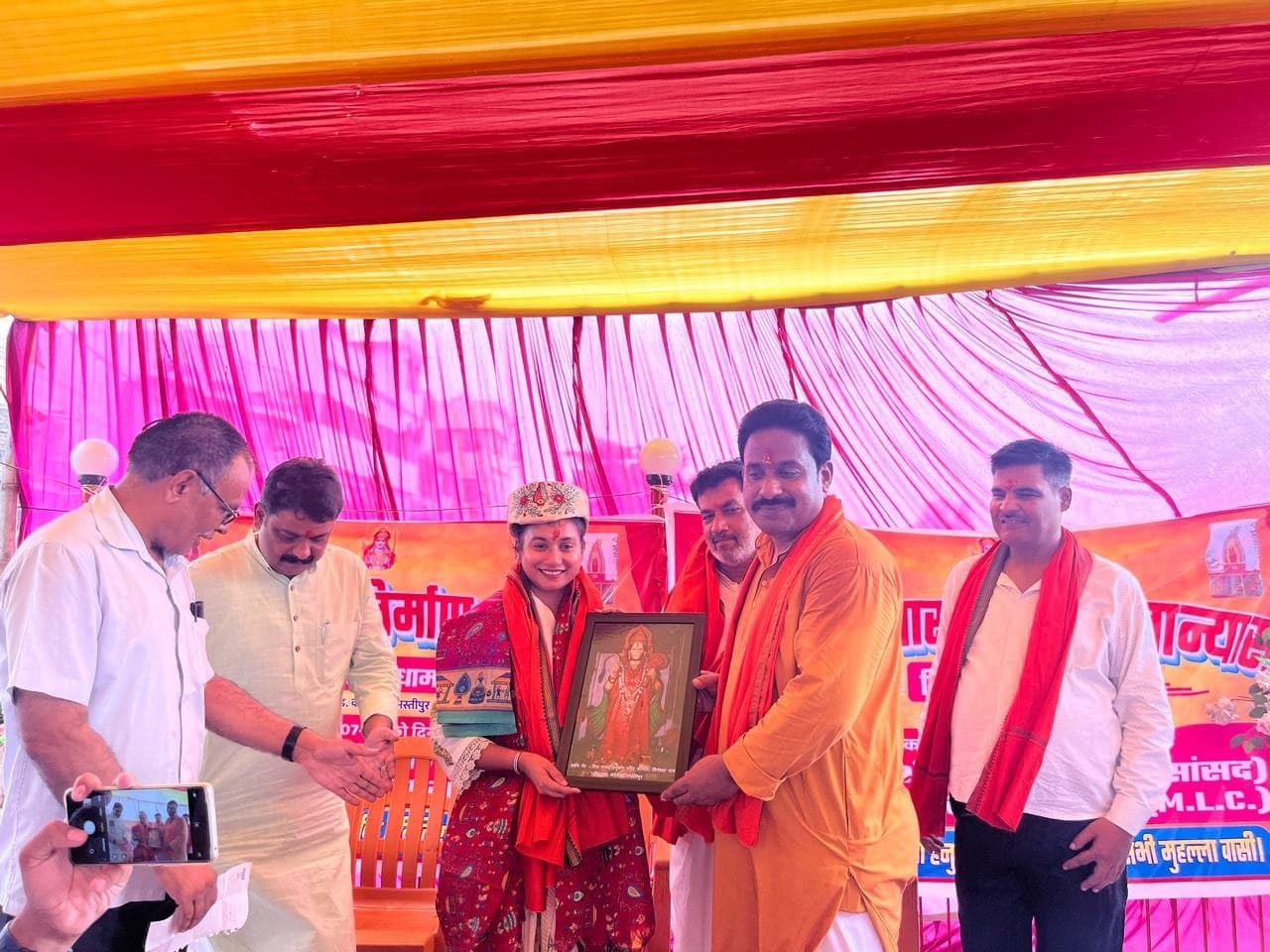 श्रीराम दरबार निर्माण कार्य का सांसद ने किया शुभारंभ