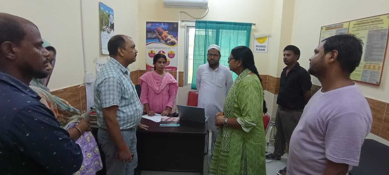 जिले में सभी गैर संचारी रोगियों तक आवश्यक स्वास्थ्य सुविधा उपलब्ध कराने के उद्देश्य से लगातार किया जा रहा निरीक्षण