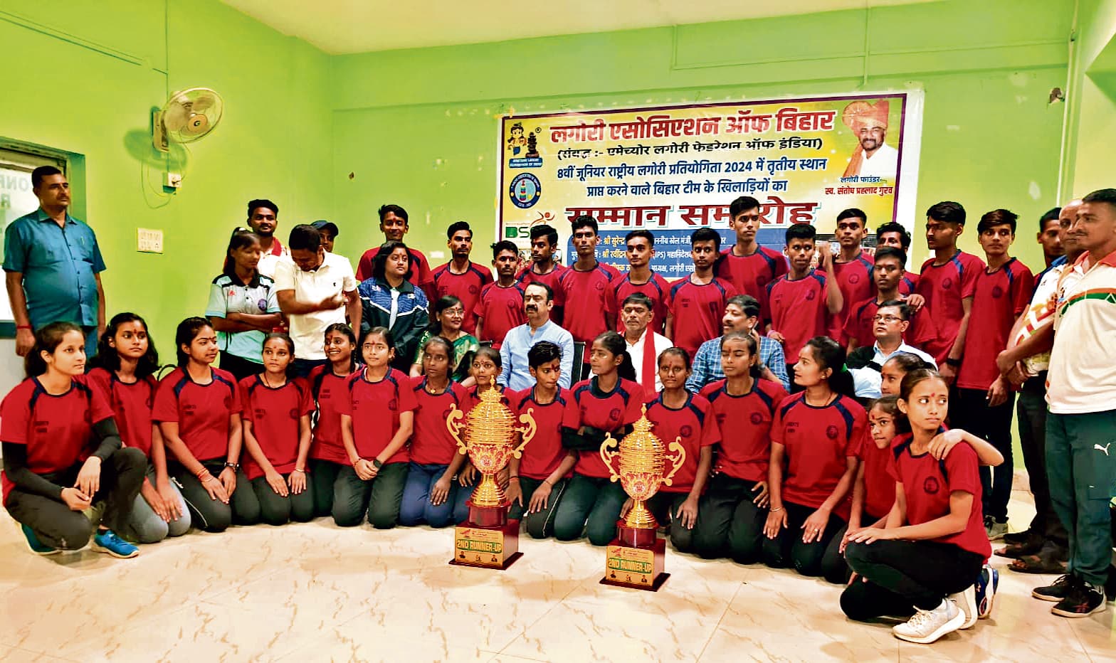 लगोरी के खिलाड़ियों का हुआ सम्मान