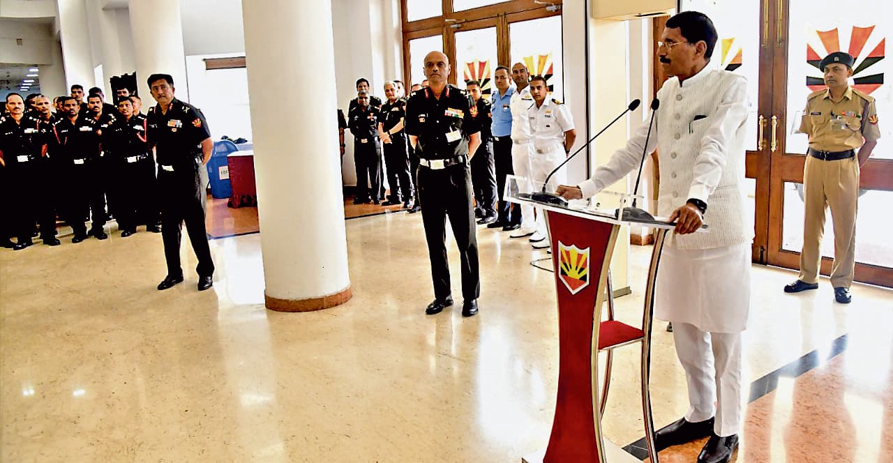 केंद्रीय रक्षा राज्य मंत्री संजय सेठ ने ‘फोर्ट विलियम’ का किया दौरा