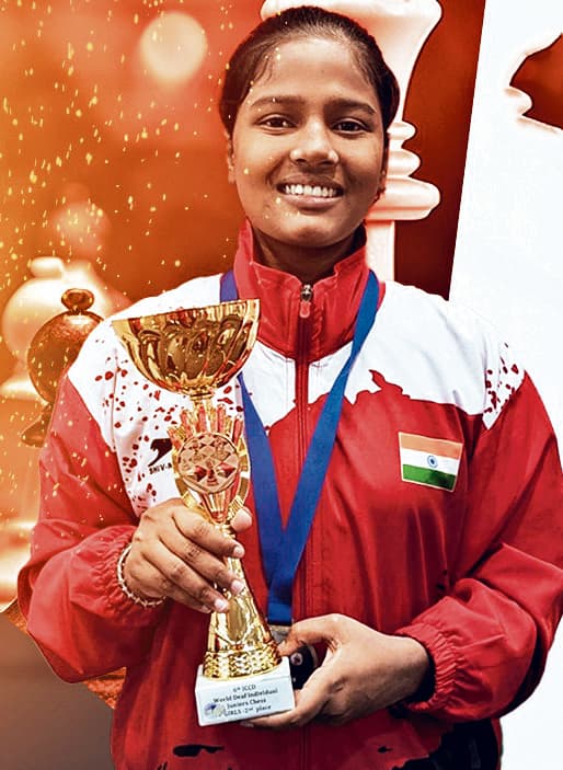 बिहार की अनिमा ने वर्ल्ड डेफ चेस चैंपियनशिप में जीता रजत पदक