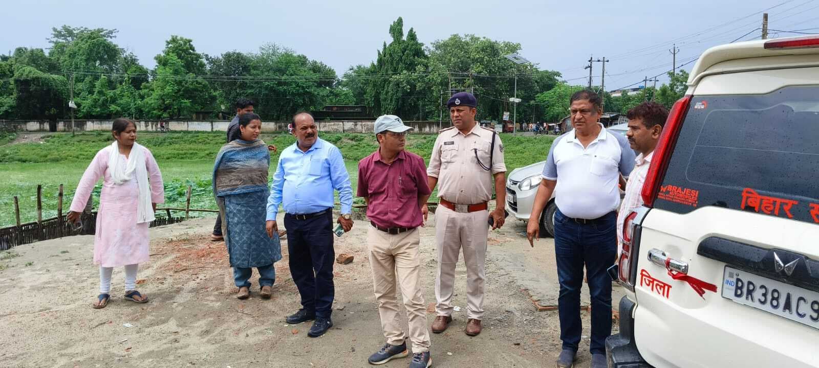 विद्युत विभाग के पदाधिकारी, नप ईओ व थानाध्यक्ष ने मुहर्रम ताजिया जुलूस के रूटों का किया निरीक्षण