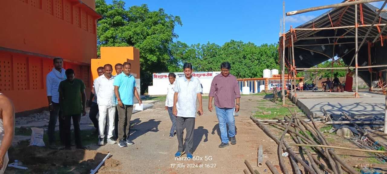 डीडीसी ने इनारावरण व गोड़ियारी धर्मशाला का किया निरीक्षण