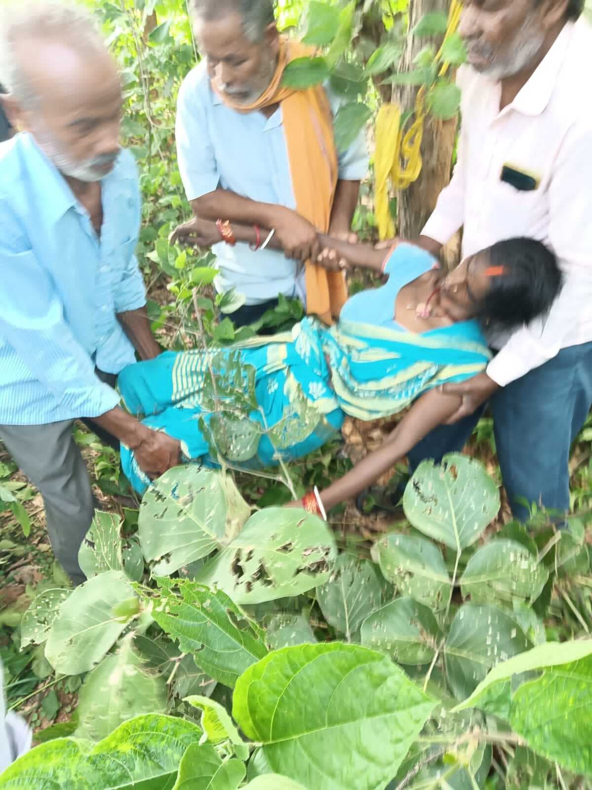 जंगल में पेड़ की डाली से लटकती मिली महिला की लाश, पुलिस ने शव को पोस्टमार्टम के लिए भेजा