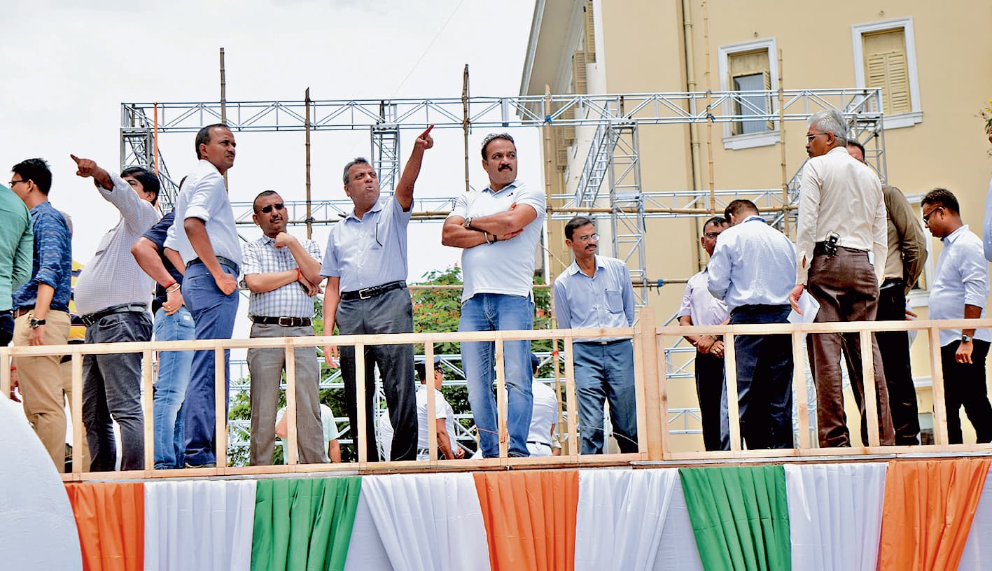 21 की सभा के लिए पुलिस की अभेद्य सुरक्षा व्यवस्था