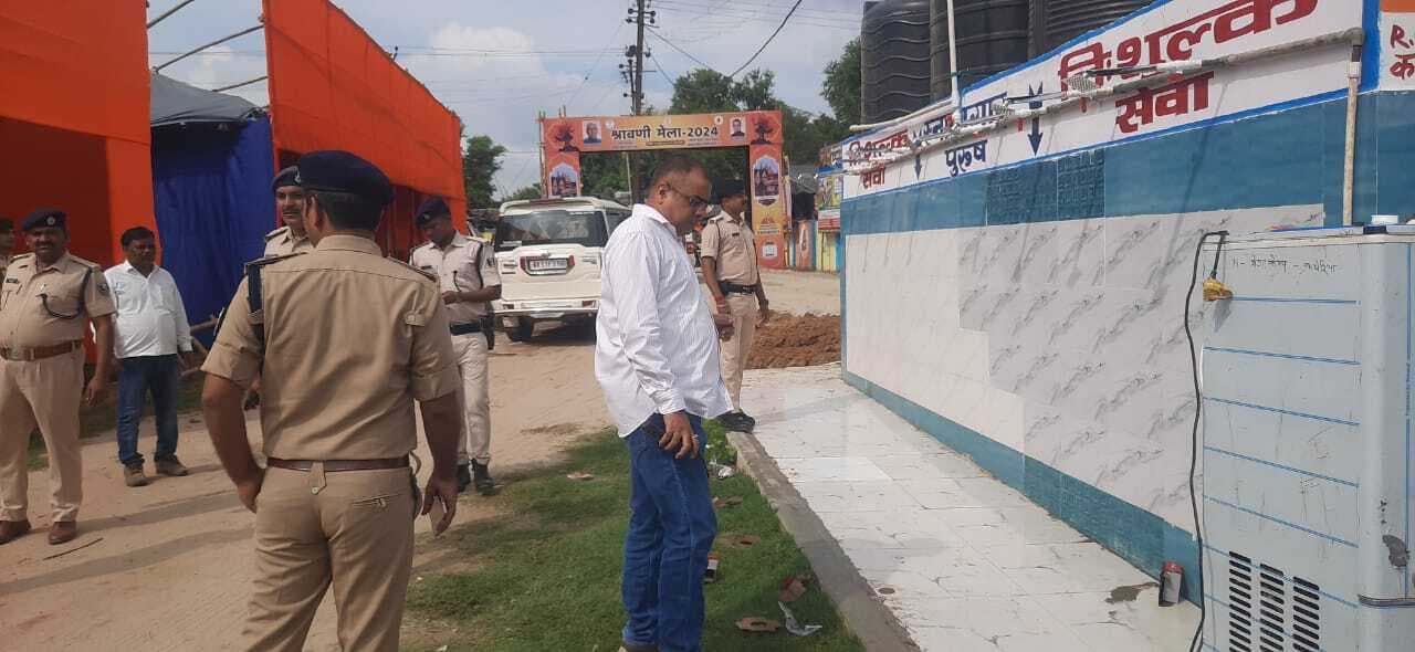 संपूर्ण कांवरिया मार्ग में चप्पे-चप्पे पर सुरक्षा का विशेष इंतजाम