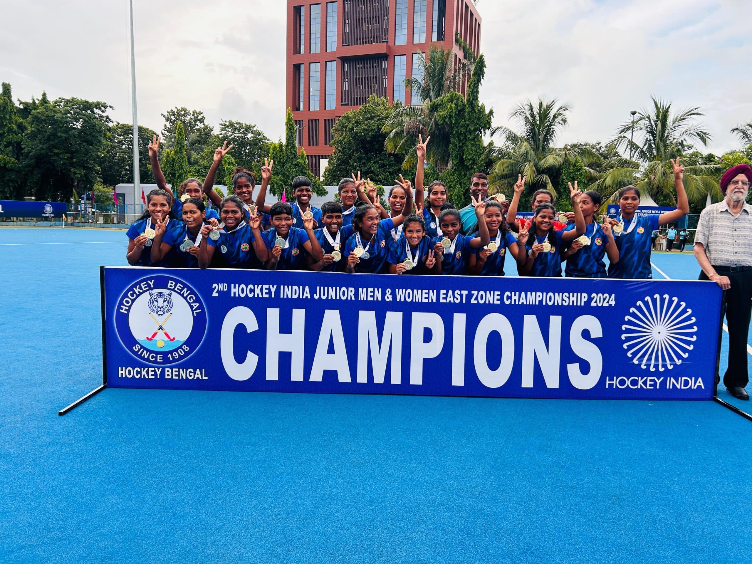 जूनियर ईस्ट जोन नेशनल हॉकी में झारखंड महिला टीम बनी चैंपियन