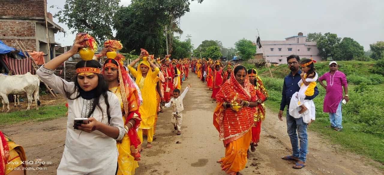 रामदेव खरिका कवालू  में रुद्राभिषेक यज्ञ