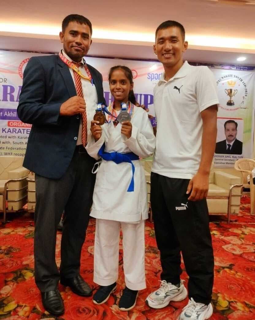 जूही ने राजस्थान यूथ कराटे चैंपियनशिप में मारी बाजी