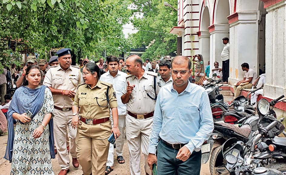सिटी एसपी ने गया कोर्ट की सुरक्षा का लिया जायजा