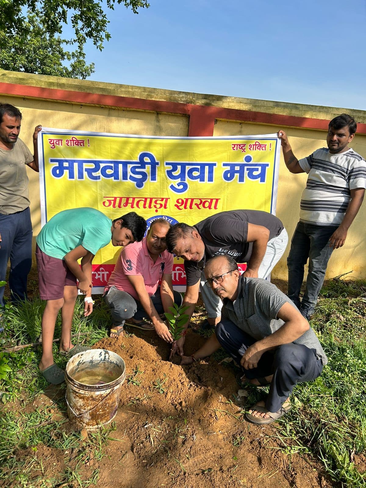 मायुम ने गौशाला परिसर में किया पौधरोपण