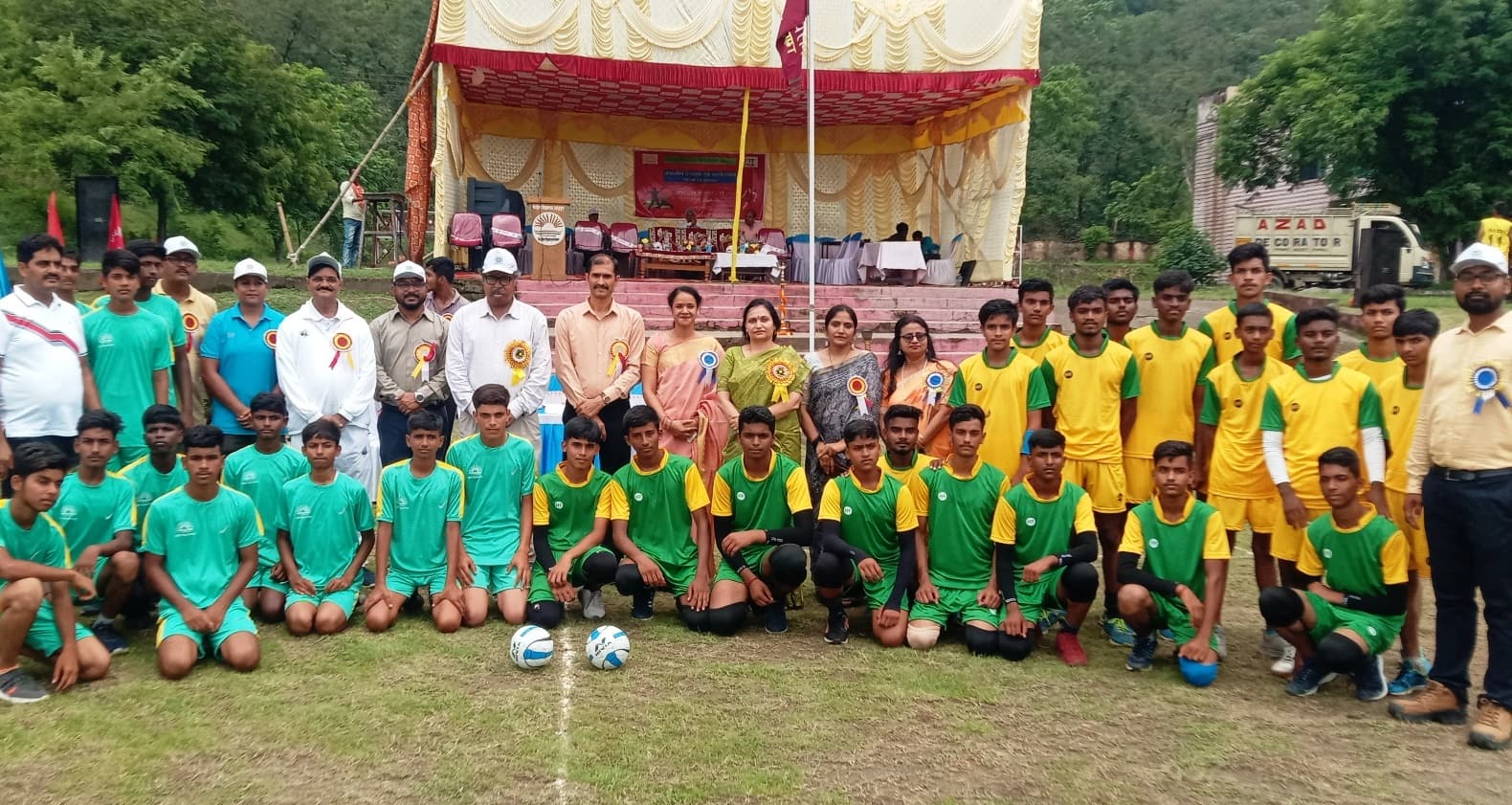 केंद्रीय विद्यालय चंद्रपुरा में हैंडबॉल व बास्केटबॉल टूर्नामेंट शुरू