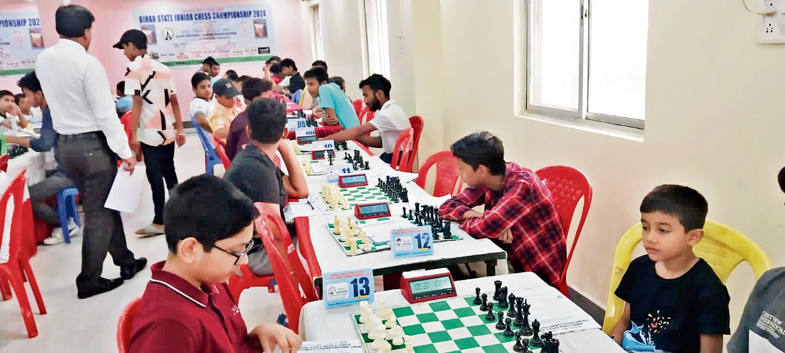 राज्य जूनियर शतरंज : बालिकाओं में मरियम एव कोमल शीर्ष पर