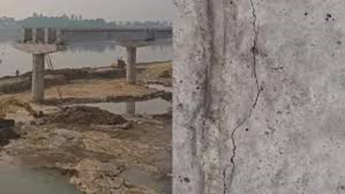 Bridge in Bihar: बिहार सोन नदी पर बन रहे पंडुका पुल में आई दरार, विभाग करायेगा जांच